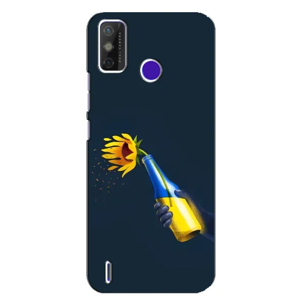 Чехол с принтом «Коктейль молотова» для TECNO Spark Power 2 (LC8)