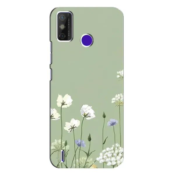 Чохол з принтом «Квіти на зеленому» для TECNO Spark Power 2 (LC8)