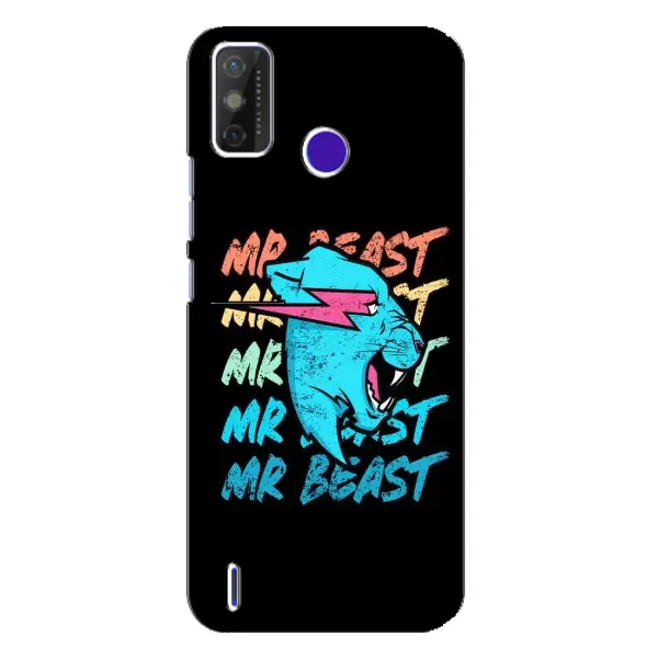 Чохол з принтом «logo Mr beast» для TECNO Spark Power 2 (LC8)