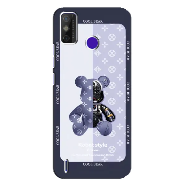 Чехол с принтом «Медвежонок LV» для TECNO Spark Power 2 (LC8)