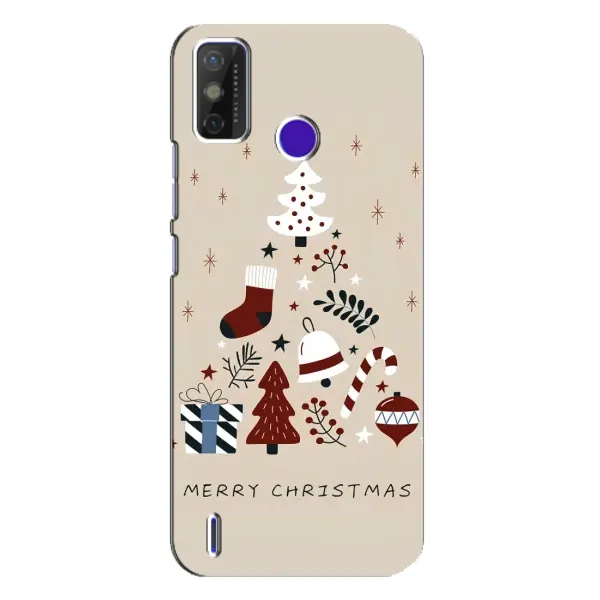 Чохол з принтом «Merry Christmas» для TECNO Spark Power 2 (LC8) Чохол з принтом «Merry Christmas» для TECNO Spark Power 2 (LC8)