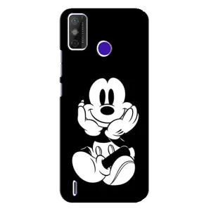 Міккі Маус чохол для TECNO Spark Power 2 (LC8) (AlphaPrint - Мультяшні) (Маус на чорному)