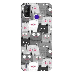 Чохли з Котиками для TECNO Spark Power 2 (LC8) (VPrint) (Мальовані котики)