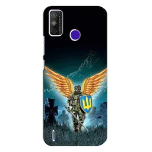 Чехлы с картинкой ЗСУ для TECNO Spark Power 2 (LC8) (AlphaPrint) (Солдат ЗСУ)