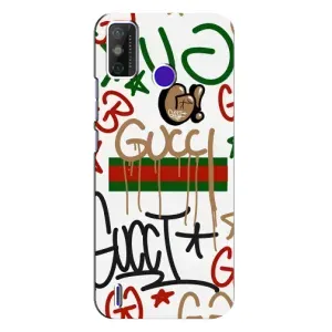 Бренднові Чохли для TECNO Spark Power 2 (LC8) - (PREMIUMPrint) (Стиль GUUCI)