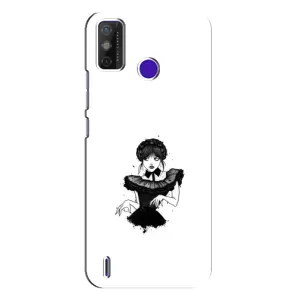 Чехлы Венсдей на TECNO Spark Power 2 (LC8) Уэнсдей (AlphaPrint) (танец Уэнздей)