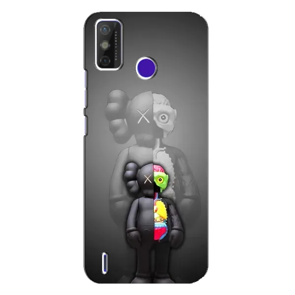 Чехол с принтом «Тело Bearbrick» для TECNO Spark Power 2 (LC8)