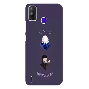 Чехлы Венсдей на TECNO Spark Power 2 (LC8) Уэнсдей (AlphaPrint) (Уэнздей и подруга)