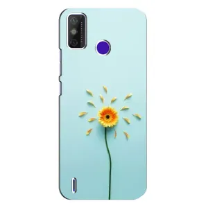 Чохли з квітами для TECNO Spark Power 2 (LC8) (VPrint) (Жовта квітка)