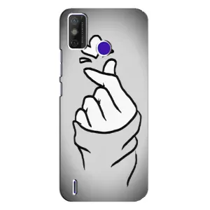 Чохол з принтом для TECNO Spark Power 2 (LC8) (AlphaPrint - Знак сердечка) (Значок Love)