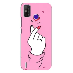 Чохол з принтом для TECNO Spark Power 2 (LC8) (AlphaPrint - Знак сердечка) (Знак Love)
