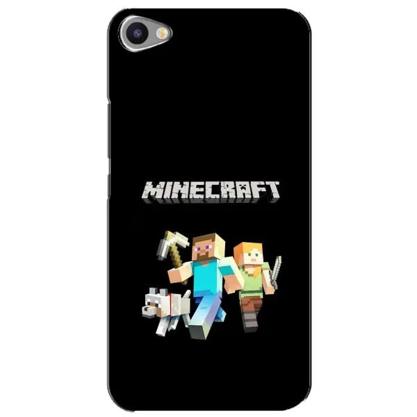 Чохол з принтом «герої Minecraft» для Meizu U20