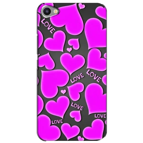 Чохол з принтом «Pink hearts» для Meizu U20