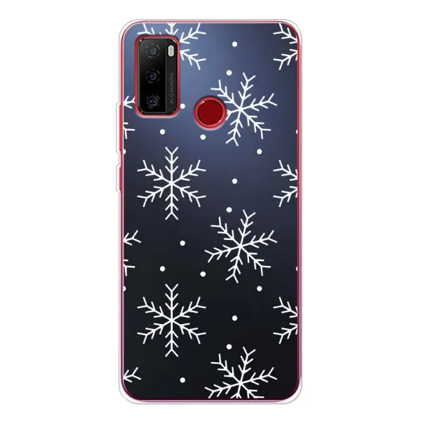 Чохол з принтом «Білі сніжинки» для Ulefone Note 10