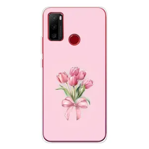 Чохол з розовим принтом для Ulefone Note 10 (Букет квітів)