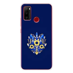 Чохли для Ulefone Note 10 Укр. Символіка (AlphaPrint) (Квітковий Герб)