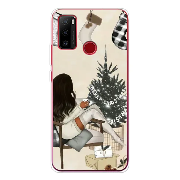 Чохол з принтом «Дівчина з ялинкою» для Ulefone Note 10