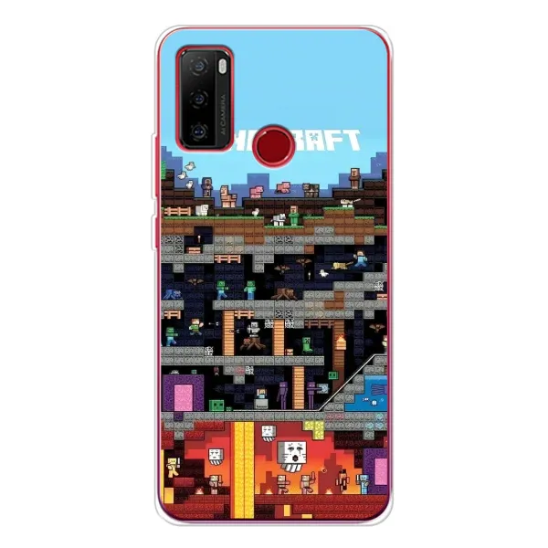 Чохол з принтом «фон Minecraft» для Ulefone Note 10