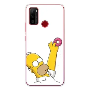 Чjхол з Сімпсонами для Ulefone Note 10 (VPrint) (Гомер з пончиком)