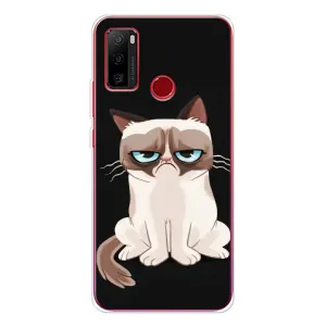 Чохол з принтом для Ulefone Note 10 (AlphaPrint) Модні коти (Сумний кіт)