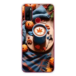 Чохол з унікальним дизайном 'Осінь з кавою' для Ulefone Note 10 (Кава і гарбузики)