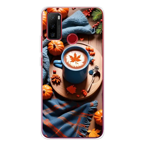 Чохол з принтом «Кава і гарбузики» для Ulefone Note 10