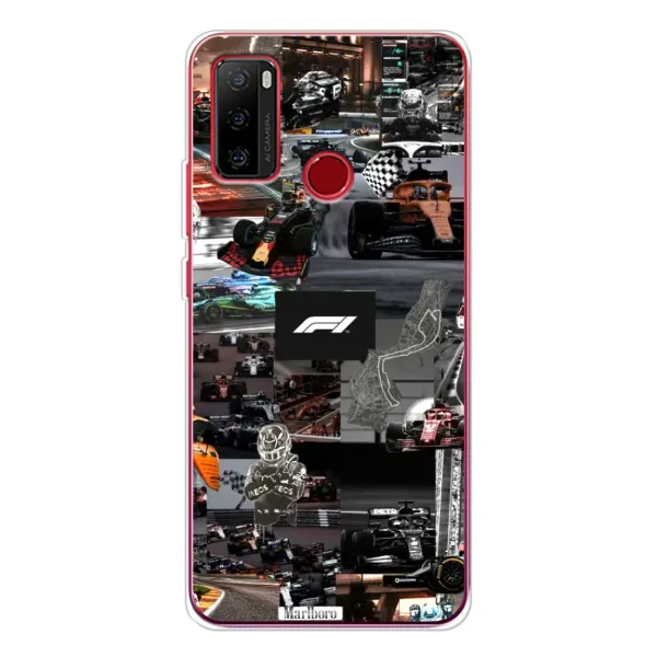 Чохол з принтом «Гоночний колаж Ф1» для Ulefone Note 10