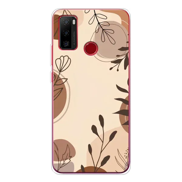 Чохол з принтом «Коричневі квіти» для Ulefone Note 10 Чохол з принтом «Коричневі квіти» для Ulefone Note 10