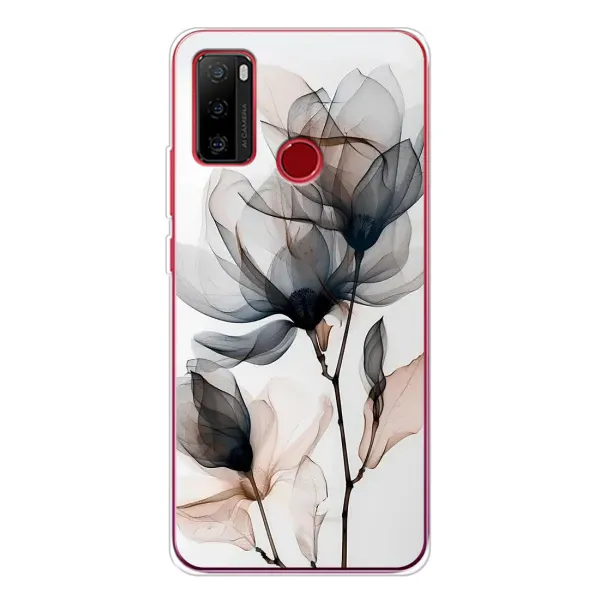 Чохол з принтом «Квіти на білому» для Ulefone Note 10 Чохол з принтом «Квіти на білому» для Ulefone Note 10