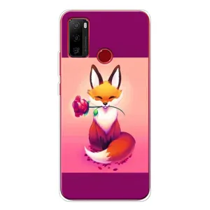 Чохли з картинкою Лисичка для Ulefone Note 10 (VPrint) (Лиса з трояндою)