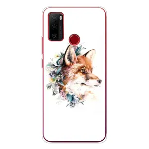 Чохли з картинкою Лисичка для Ulefone Note 10 (VPrint) (Лиса в квітах)