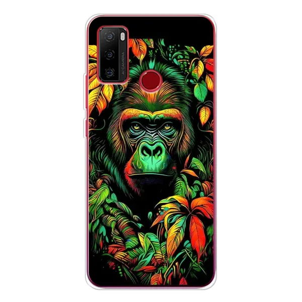 Чохол з принтом «Мавпа в квітах» для Ulefone Note 10
