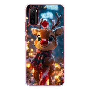 Яскравий чохол для Ulefone Note 10 з Зимові Оленята (Олень з шарфом)