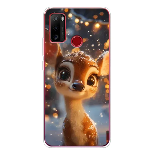 Чохол з принтом «Оленятко серед гірлянд» для Ulefone Note 10
