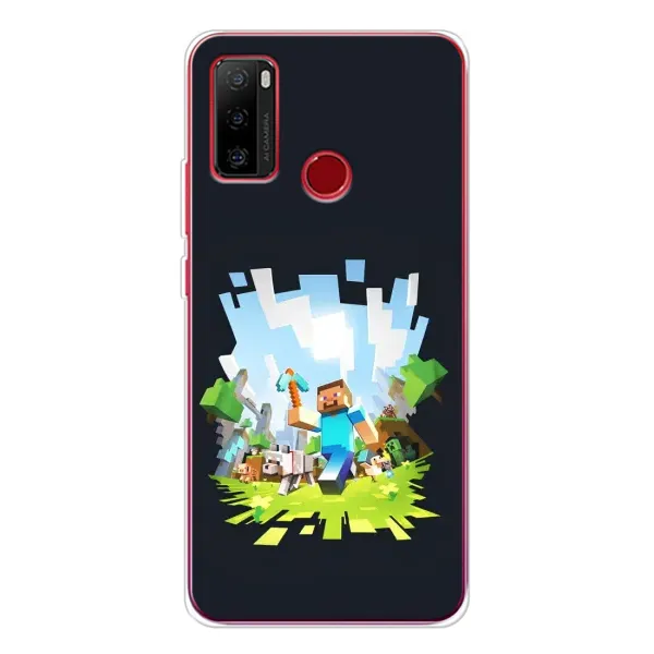 Чохол з принтом «персонажі Minecraft» для Ulefone Note 10