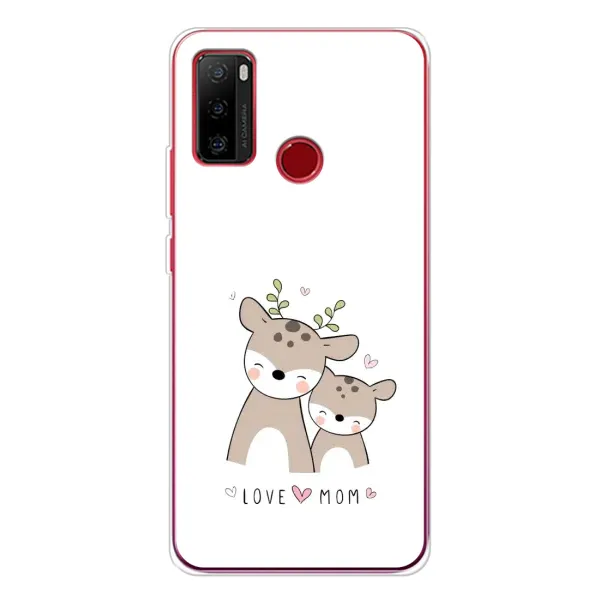 Чохол з принтом «Оленята мама і малюк» для Ulefone Note 10