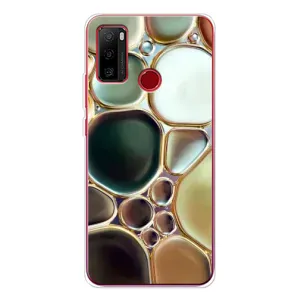 Мраморний чехол на Ulefone Note 10 (VPrint) (Радужний Мрамор)