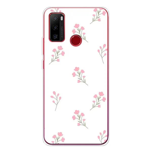 Чохол з принтом «Рожеві квіти» для Ulefone Note 10