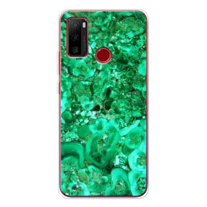 Мраморний чехол на Ulefone Note 10 (VPrint) (Салатовий Мрамор)