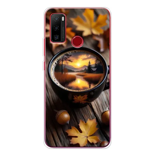 Чохол з принтом «Темна кава» для Ulefone Note 10