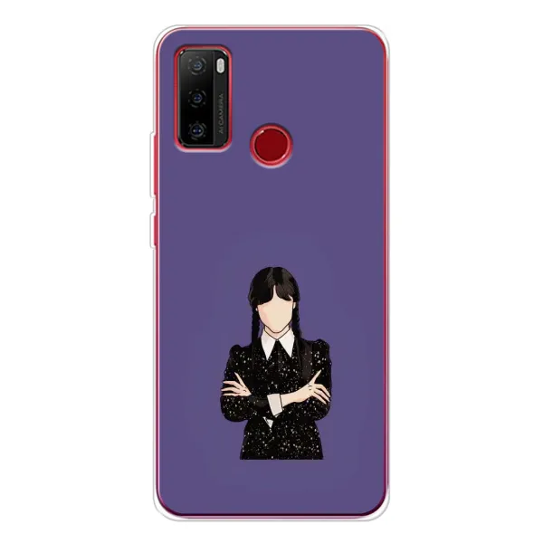 Чехол с принтом «Уэнздей в черном» для Ulefone Note 10