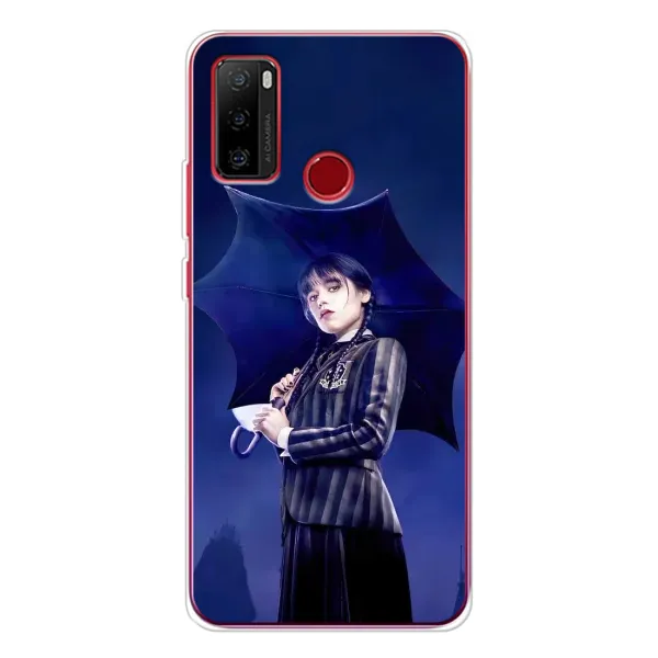 Чехол с принтом «Уэнздей с зонтом» для Ulefone Note 10