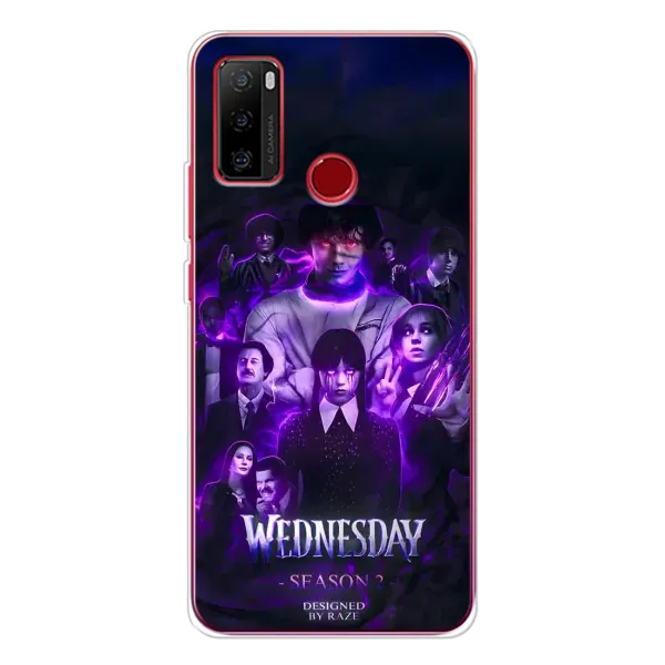 Чохол з принтом «Фіолетова магія Венздей» для Ulefone Note 10