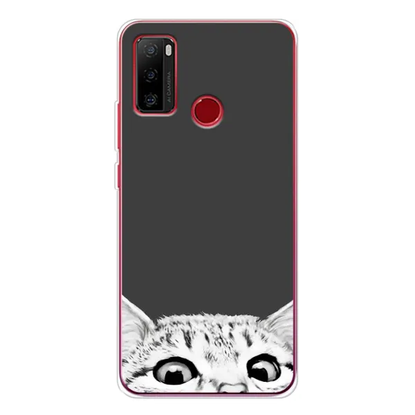 Чохол з принтом «Виглядає котик» для Ulefone Note 10