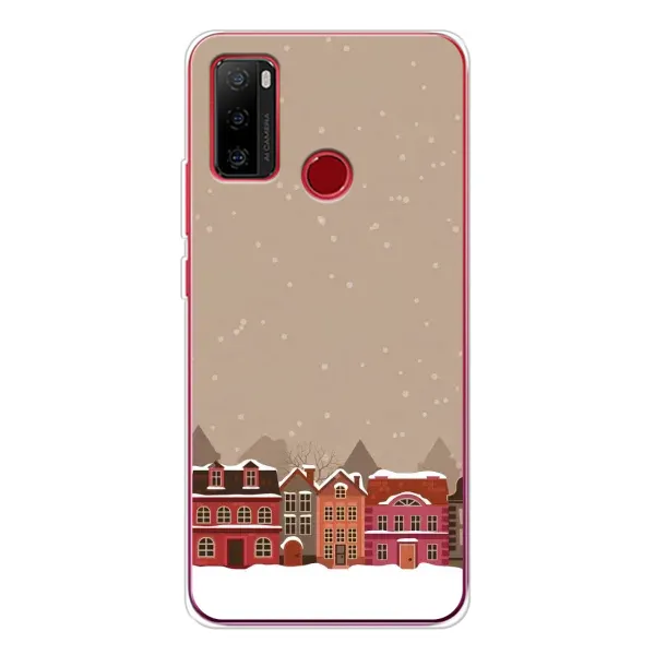 Чохол з принтом «Зимове місто» для Ulefone Note 10