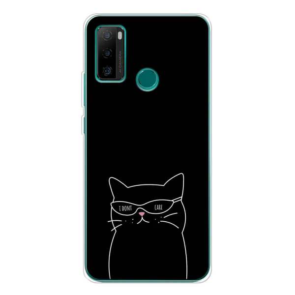 Чехол с принтом «Равнодушный кот» для Ulefone Note 10P