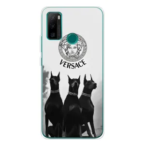 Чехлы VERSACE для Нот 10П (PREMIUMPrint) (Доберман Версаче)