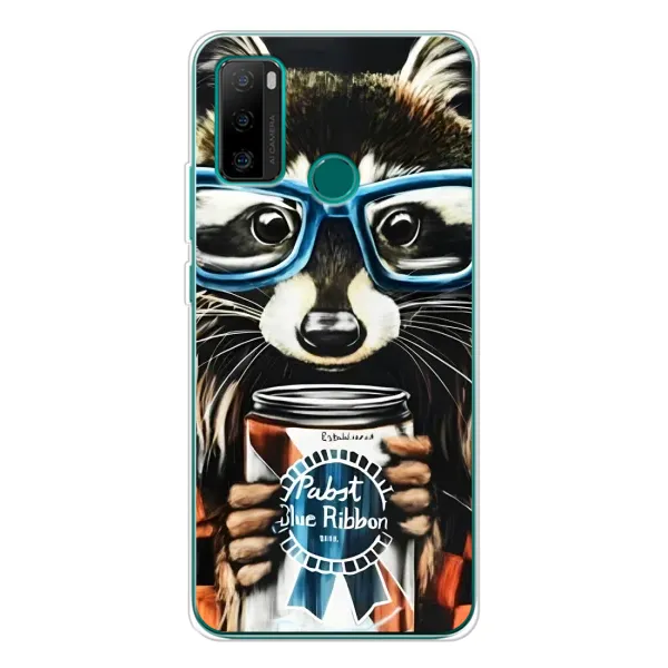 Чехол с принтом «Енот с банкой» для Ulefone Note 10P Чехол с принтом «Енот с банкой» для Ulefone Note 10P