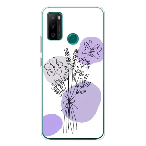 Чохол з принтом «Букет фіолетова абстракція» для Ulefone Note 10P Чохол з принтом «Букет фіолетова абстракція» для Ulefone Note 10P