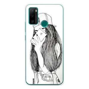 Чохол з друком для Ulefone Note 10P - (Мода) (AlphaPrint) (Фото дівчини)
